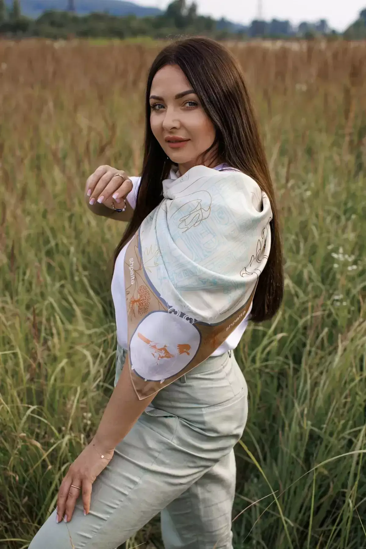 Хустка шовкова "Львів"